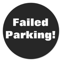 Failed Parking! Sticker by Catwing Failed Parking! Sticker