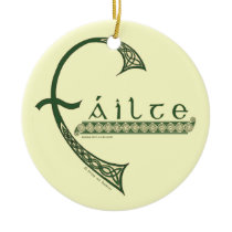 Failte Irish Knotwork Ornament ornaments