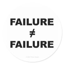 Failure does not equal Failure - Sticker by omugosh Failure does not equal Failure - Sticker