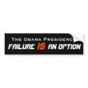 Failure IS an option bumper stickers