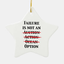 Failure is not an Option Christmas Tree Ornament
