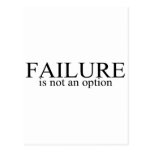 Failure Is Not An Option Post Cards