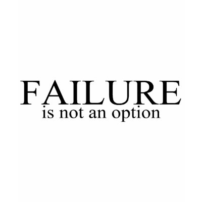 Failure Is Not An Option Tanktop by TeeZazzle