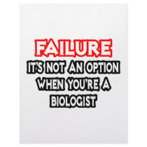 Failure...Not an Option...Biologist Customized Letterhead