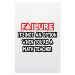 Failure...Not an Option...Math Teacher Stationery Design
