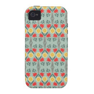 Fair isle fairisle floral pattern iPhone 4S case Case-Mate iPhone 4 Cover