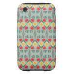 Fair isle fairisle floral retro hipster pattern tough iPhone 3 case