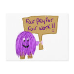 Fair Pay for Fair Work!!! Post Card