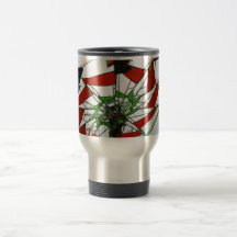 Fair Ride Flying Glider Green and Red Image Coffee Mug