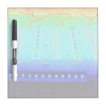 fair ride green invert blue w lights close up dry erase boards