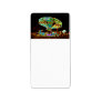 Fair ride Swings Blur Black and Neon Address Label