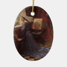 Fair Rosamund at the Window Christmas Ornaments