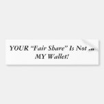 Fair Share Bumper Sticker