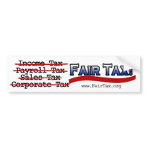 Fair Tax Bumper Sticker bumper stickers by cutencomfy Fair Tax Bumper Sticker bumper stickers