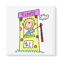 Fair Ticket Booth Tshirts and Gifts Refrigerator Magnet