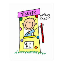Fair Ticket Booth Tshirts and Gifts Postcards