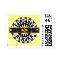 Fairbanks, AK FAI  Airport Stamp