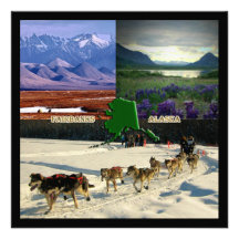 Fairbanks, Alaska Collage Personalized Invitation