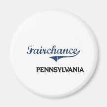 Fairchance Pennsylvania City Classic Fridge Magnet