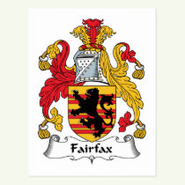 Fairfax Family Crest Postcard
