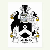 Fairfield Family Crest Postcard