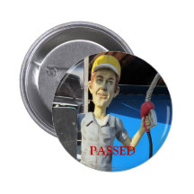 Fairground Character Pump Attendant Button Badge