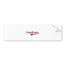 Fairhope Alabama Classic Design Bumper Sticker