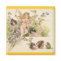 Fairies and the Band Fridge Magnets