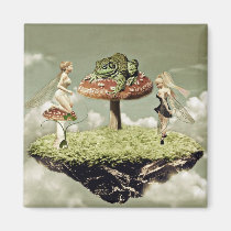 Fairies and the frog prince magnets