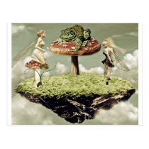 Fairies and the frog prince Postcard postcards