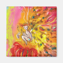 FAIRIES OF DAWN -detail Refrigerator Magnets