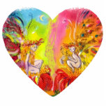 FAIRIES OF DAWN  yellow pink red blue Acrylic Cut Out