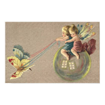 Fairies Riding a Bubble Poster posters by MyOtherPlanet Fairies Riding a Bubble Poster posters