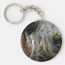 Fairies Watching At Forest Edge Key Chains