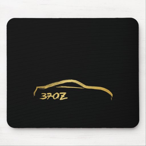 Fairlady 370z Gold Brush Stroke Logo Mousepads