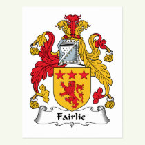 Fairlie Family Crest Postcard