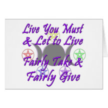Fairly Take & Fairly Give Greeting Cards