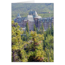 Fairmont Banff Springs Hotel In Banff Canada Greeting Cards