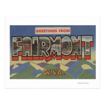 Fairmont, West Virginia - Large Letter Scenes Postcards