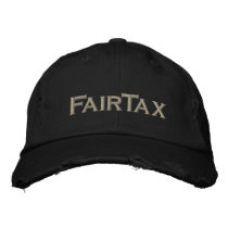 FairTax Distressed cap embroidered hats