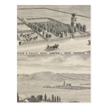 Fairview res, ranches post card
