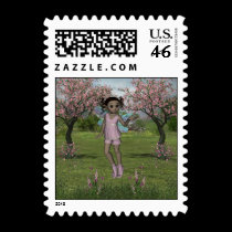 Fairy Afro Girl JazzLynn Postage 1Sm postage by mickeyelvis128 Fairy Afro Girl JazzLynn Postage 1Sm postage