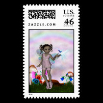 Fairy Afro Girl JazzLynn Postage 2Lrg postage by mickeyelvis128 Fairy Afro Girl JazzLynn Postage 2Lrg postage