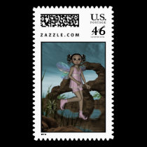 Fairy Afro Girl JazzLynn Postage 4Lrg postage by mickeyelvis128 Fairy Afro Girl JazzLynn Postage 4Lrg postage