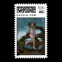 Fairy Afro Girl JazzLynn Postage 4Med postage by mickeyelvis128 Fairy Afro Girl JazzLynn Postage 4Med postage