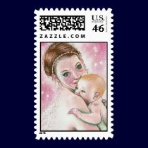 Fairy and Child Postage postage by katerinaart Fairy and Child Postage postage