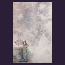Fairy and Dragon Fantasy Art Stationary stationery