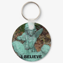 fairy and skunk, I BELIEVE keychains by susanbrays fairy and skunk, I BELIEVE keychains
