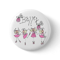 Fairy Angel Ballet Pinback Buttons