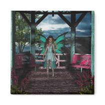 Fairy Aqua Blythe Magnet by FairytaleDesigns Fairy Aqua Blythe Magnet